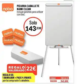 Carlin Nobo pizarra caballete nano clean oferta