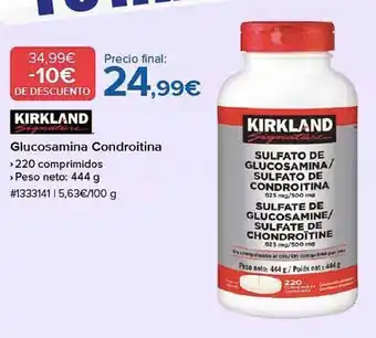 Costco Kirkland glucosamina condroitina oferta