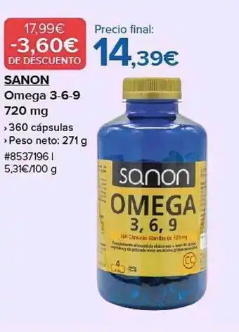 Costco Sanon omega 3-6-9 720 mg oferta