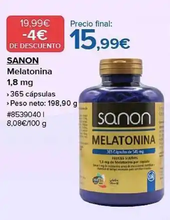 Costco Sanon melatonina 1.8 mg oferta