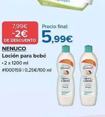 Costco Nenuco loción para bebé oferta