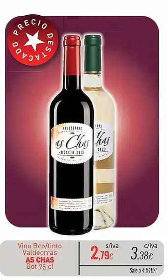 Cuevas Cash Vino bco-tinto valdeorras as chas bot oferta