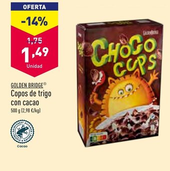 ALDI Copos de Trigo Con Cacao oferta
