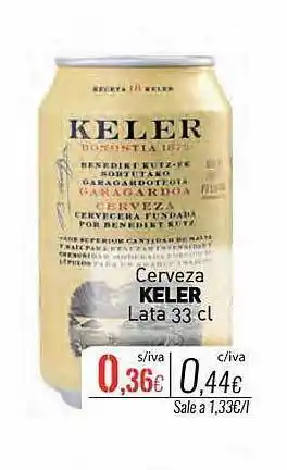 Cuevas Cash Cerveza keler lata oferta