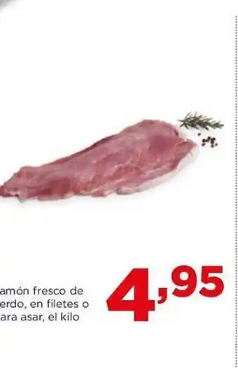 Alimerka Amón fresco de erdo, en filetes o ara asar, el kilo oferta