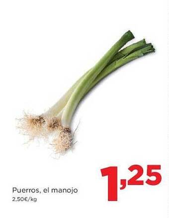 Alimerka Puerros, el manojo oferta