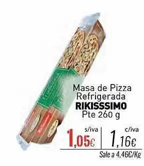 Cuevas Cash Masa de pizza refrigerada rikisssimo pte oferta