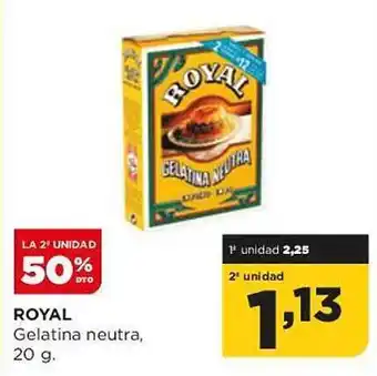 Alimerka La 2a unidad 50% dto royal gelatina neutra oferta