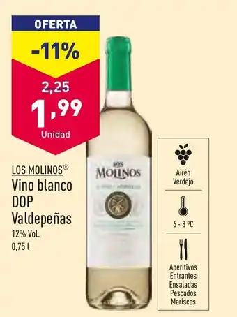 ALDI Vino Blanco DOP Valdepeñas oferta
