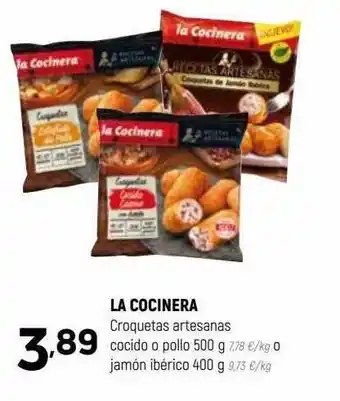 Coviran La cocinera croquetas artesanas cocido o pollo o jamón ibérico oferta