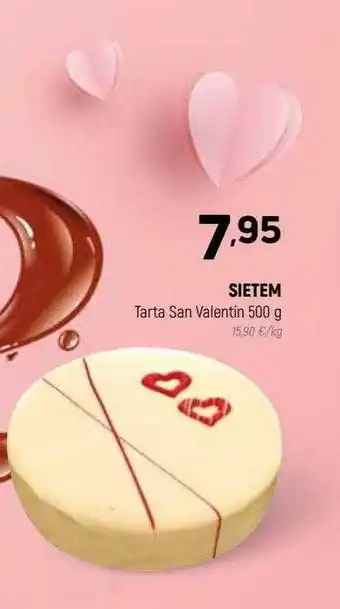 Coviran Sietem tarta san valentín oferta