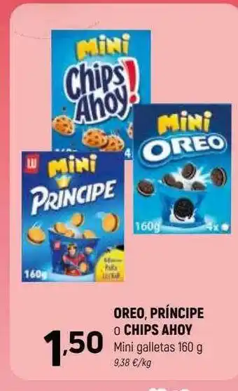 Coviran Oreo, príncipe o chips ahoy mini galletas oferta