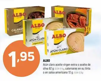 Coviran Albo atún claro aceite virgen extra aceite de oliva calamares en su tinta o en salsa americana oferta