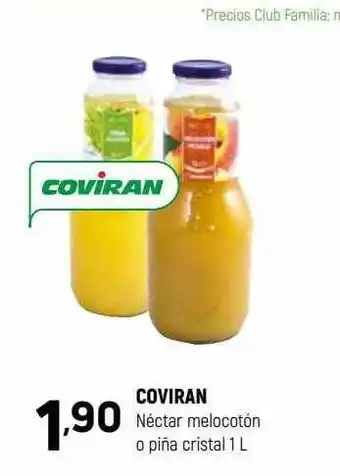 Coviran Coviran néctar melocotón o piña cristal oferta