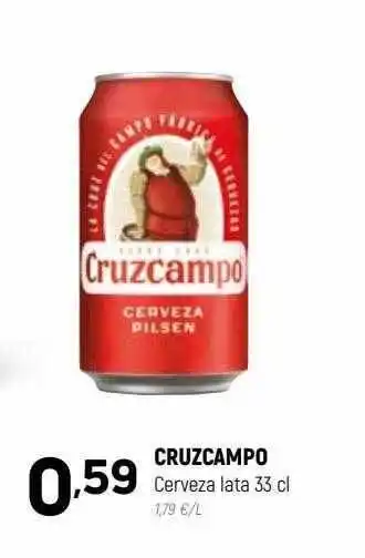 Coviran Cruzcampo cerveza lata oferta