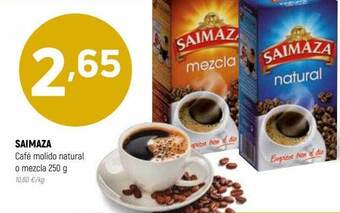 Coviran Saimaza café molido natural o mezcla oferta