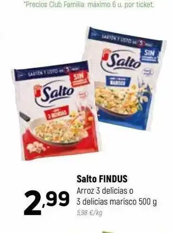 Coviran Salto findus arroz 3 delicias o 3 delicias marisco oferta