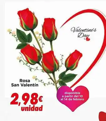 Proxi Rosa san valentín oferta