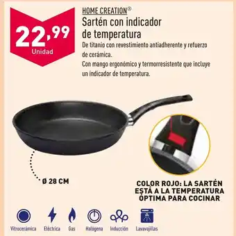 ALDI Sartén Con Indicador De Temperatura oferta