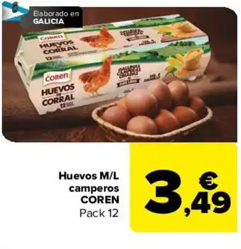 Carrefour Huevos M/L Camperos Coren oferta
