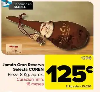 Carrefour Jamón Gran Reserva Selecta Coren oferta