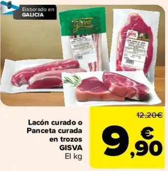 Carrefour Lacón Curado o Panceta Curada en Trozos Gisva oferta