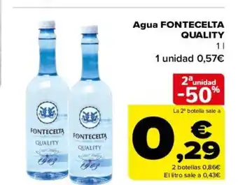 Carrefour Agua Fontecelta Quality oferta