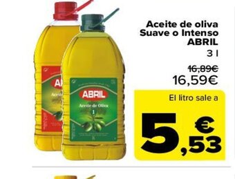 Carrefour Aceite De Oliva Suave o Intenso Abril oferta