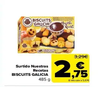 Carrefour Surtido Nuestras Recetas Biscuits Galicia oferta