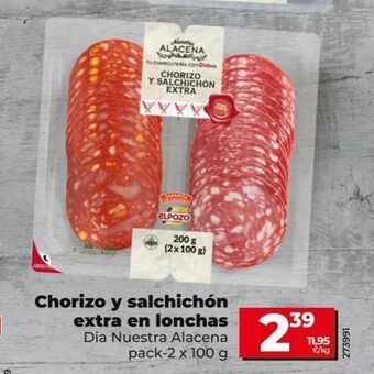 Maxi Dia Chorizo y salchichon extra en lonchas oferta
