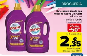 Carrefour Detergente Líquido Con Oxigeno Activo Disiclín oferta