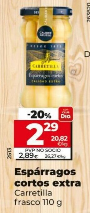 Dia Espárragos Cortos Extra oferta