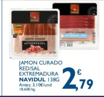 Supermercados La Despensa Navidul Jamon Curado Red/Sal Extremadura 138g oferta