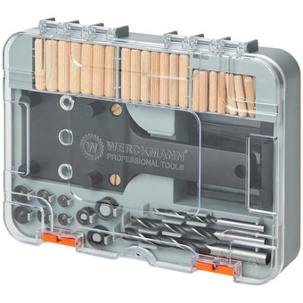 Action Juego de tacos de madera y brocas werckmann oferta