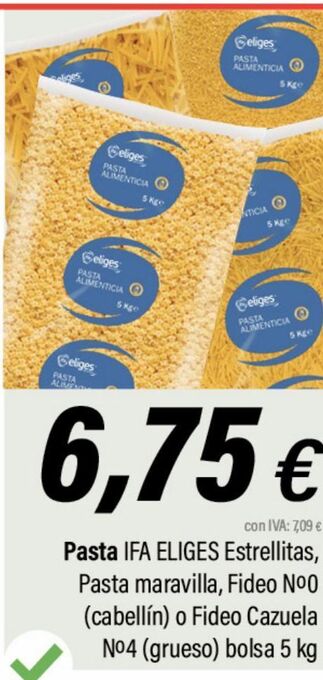 Cash Ifa Pasta oferta