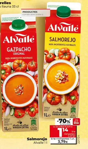 Dia Salmorejo 1L oferta