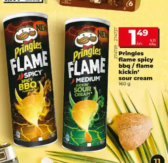 Dia Pringles flame spicy bbq / flame kickin' sour cream 160g oferta