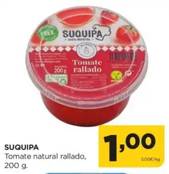 Alimerka Suquipa Tomate Natural Rallado 200 g oferta