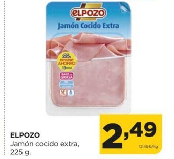 Alimerka Elpozo Jamón Cocido Extra 225 g oferta