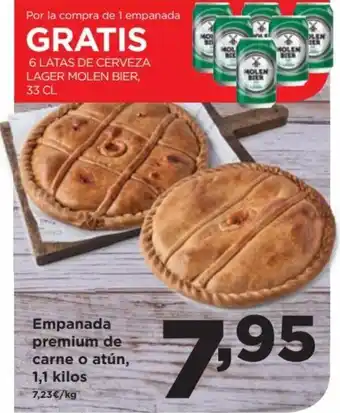 Alimerka Empanada premium de atún o carne 1.1 kilos oferta