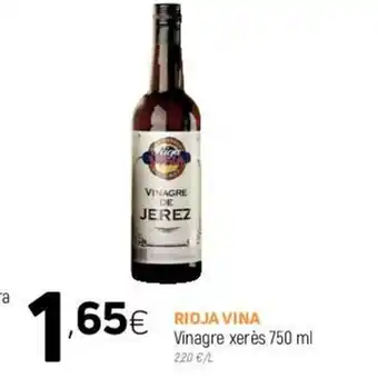 Coviran Rioja Vina Vinagre xerès 750ml oferta