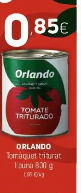 Coviran Orlando Tomáquet triturat llauna 800g oferta