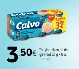 Coviran Tonyina clara oli de gira-sol 52g x 6u oferta