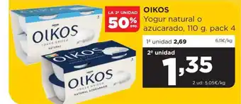 Alimerka Oikos Yogur Natural o azucarado oferta