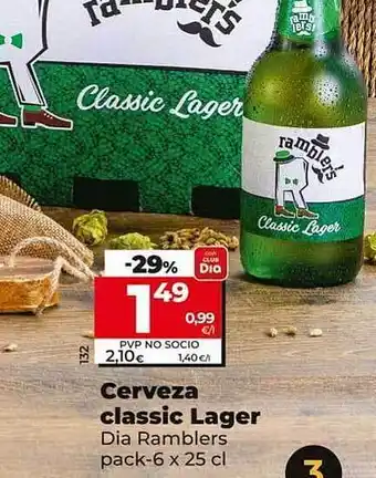 Dia Cerveza classic lager dia ramblers oferta
