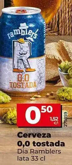 Dia Cerveza 0.0 tostada dia ramblers oferta