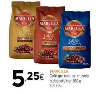 Coviran Marcilla Cafe gra natural, mescla o descafeinat 500g oferta