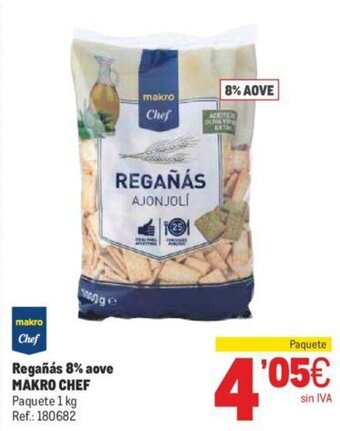Makro Regañás 8% aove MAKRO CHEF oferta