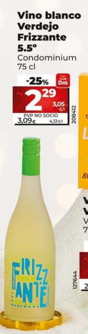 Dia Vino Blanco Verdejo Frizzante 5.5° oferta