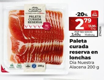 Dia Paleta Curada Reserva en Lonchas oferta